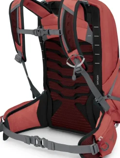 Day Packs-Osprey Womens Tempest 11 Rucksack - Red Pampas-Coal Grey