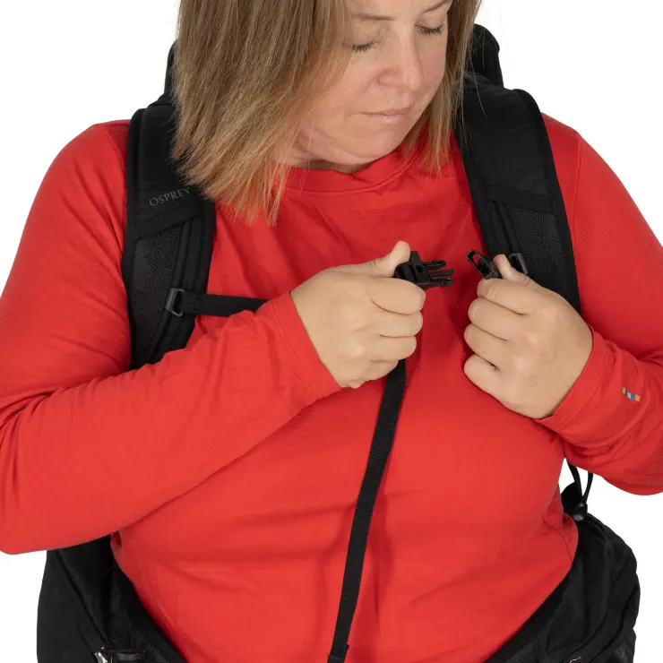 Day Packs-Osprey Womens Tempest 22 Rucksack - Extended Fit - Black-Coal Grey