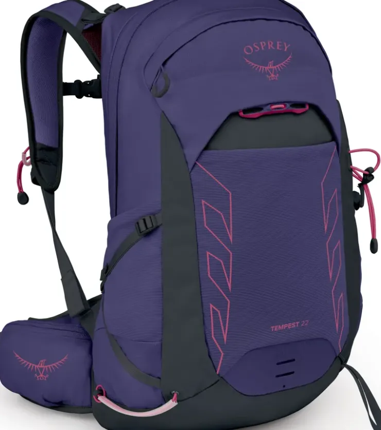 Day Packs-Osprey Womens Tempest 22 Rucksack - Deep Fig-Hotspot Pink