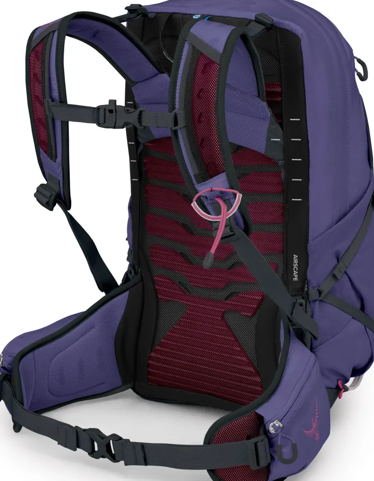 Day Packs-Osprey Womens Tempest 22 Rucksack - Deep Fig-Hotspot Pink
