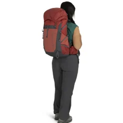 Day Packs-Osprey Womens Tempest 33 Rucksack - Red Pampas-Coal Grey