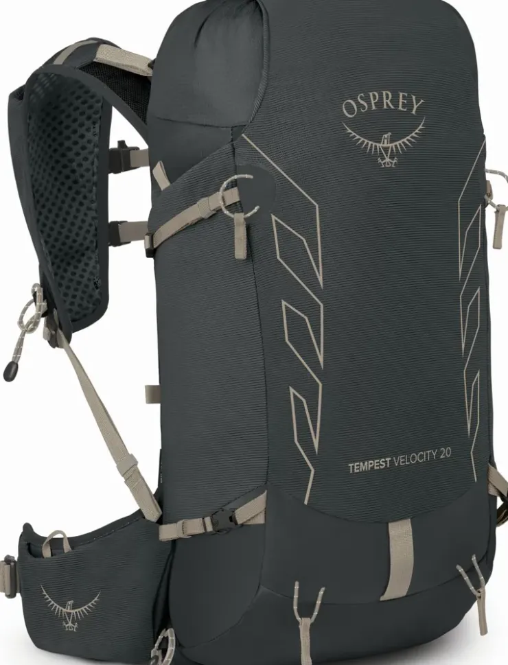 Fast & Light Rucksacks And Vests-Osprey Womens Tempest Velocity 20 Rucksack - Dark Charcoal-Chiru Tan