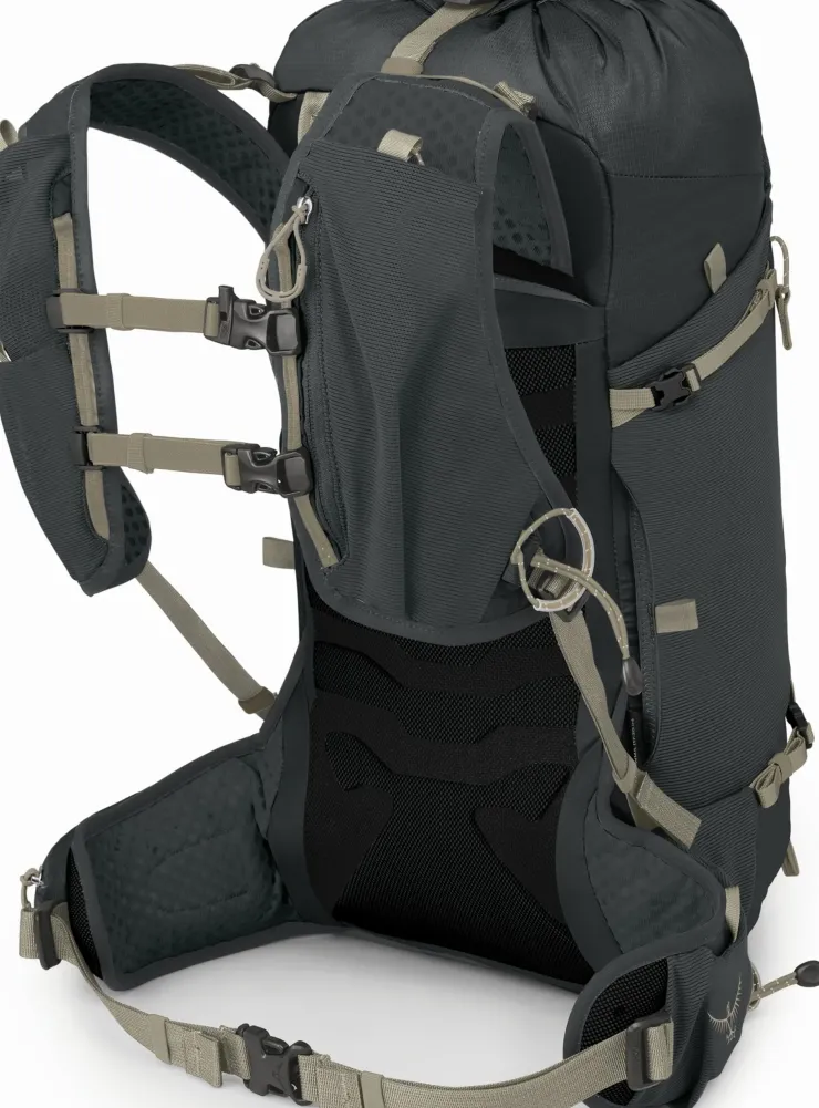 Fast & Light Rucksacks And Vests-Osprey Womens Tempest Velocity 20 Rucksack - Dark Charcoal-Chiru Tan
