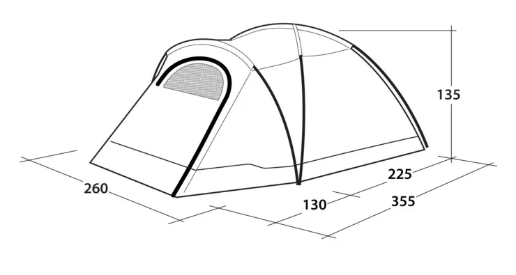 Family & Leisure Tents-Outwell Cloud 4 Tent