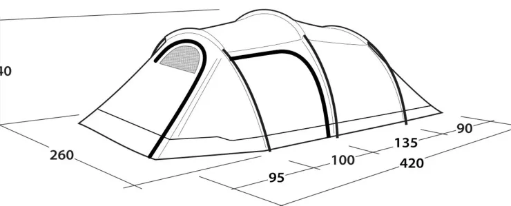 Family & Leisure Tents-Outwell Earth 4 Plus Tent