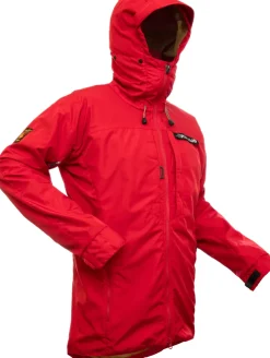 Waterproof Jackets-Paramo Mens Alta III Jacket - Fire-Burnt Chilli Zips