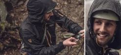Windshirts-Paramo Mens Enduro Windproof Jacket - Fire-Midnight