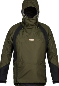 Waterproof Jackets-Paramo Mens Velez Evolution Hybrid Smock - Moss-Black
