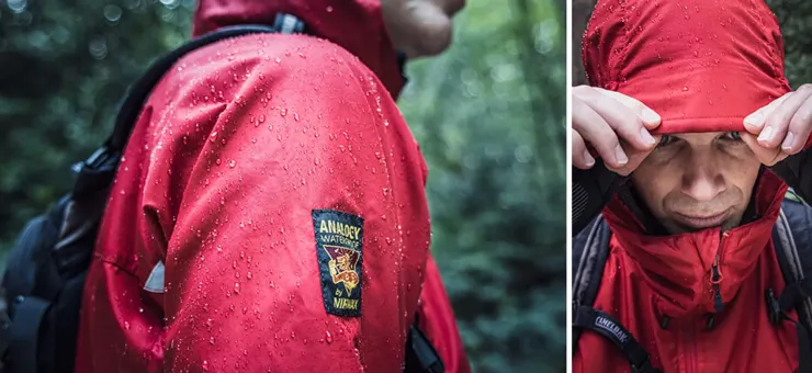 Waterproof Jackets-Paramo Mens Velez Jacket - Fire