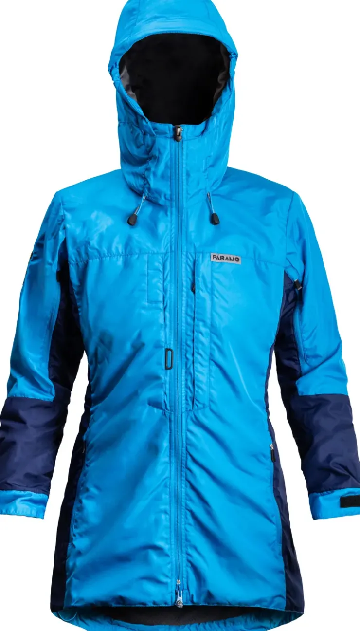 Waterproof Jackets-Paramo Womens Alta III Jacket - Neon Blue-Midnight