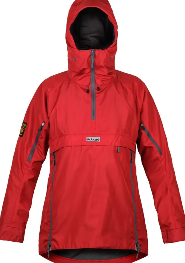 Waterproof Jackets-Paramo Womens Velez Adventure Smock - Fire