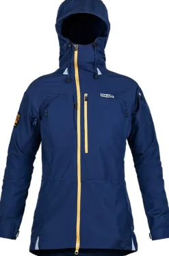 Windshirts-Paramo Womens Ventura Windproof Jacket - Midnight-Gold Zip