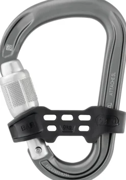 Carabiners & Quickdraws-Petzl Attache Bar Carabiner - Gray