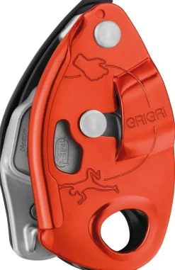 Belay & Protection-Petzl GRIGRI Belay Device - Red/ Orange