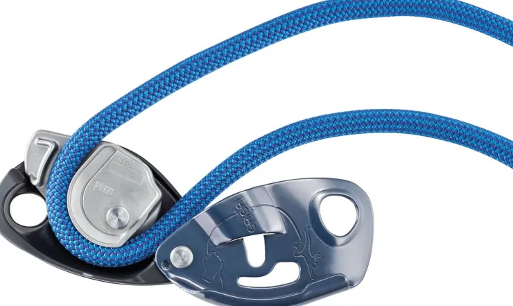Belay & Protection-Petzl GRIGRI Belay Device - Red/ Orange