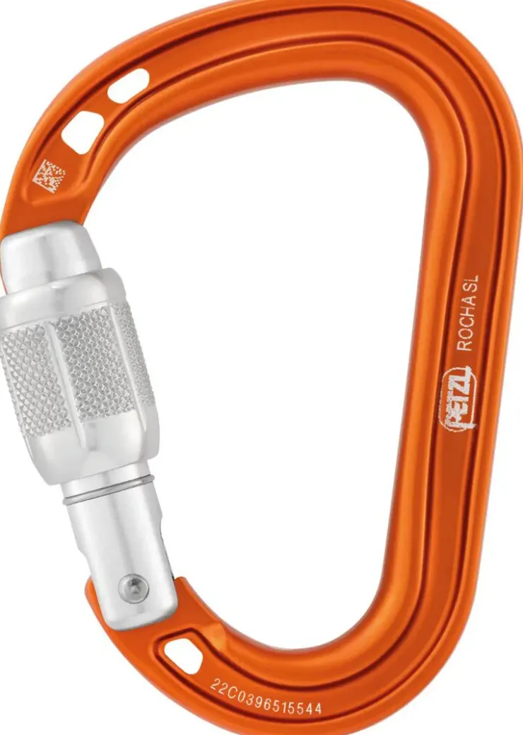 Carabiners & Quickdraws-Petzl Rocha Carabiner - Orange