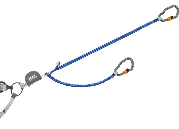 Carabiners & Quickdraws-Petzl Scorpio Vertico Via Ferrata Lanyard