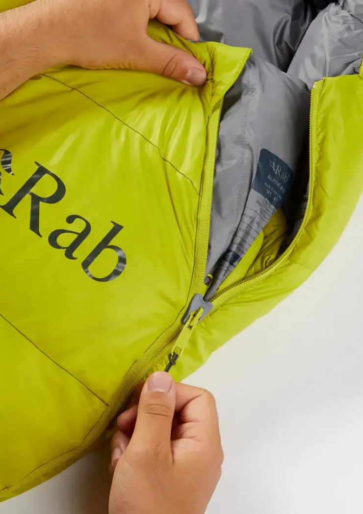 Backpacking & Lightweight Sleeping Bags-Rab Alpine 800 Sleeping Bag - Right-Zip - Regular