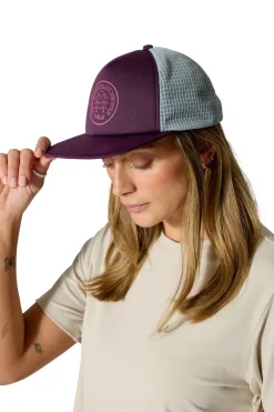 Hats-Rab Cirque Print Cap - Mulberry-Pewter