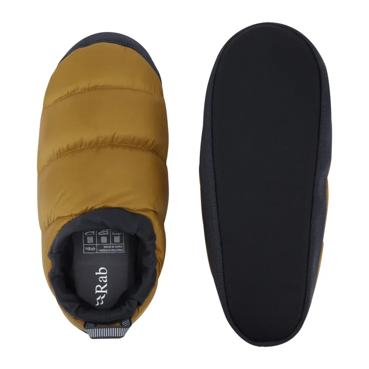 Slippers-Rab Down Hut Slippers - Dark Butternut