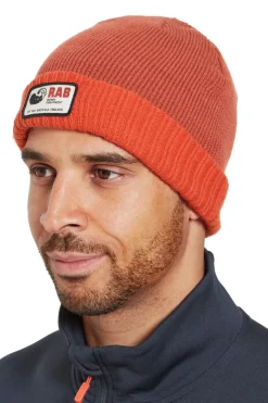 Hats-Rab Essential Beanie - Tuscan Red-Red Grapefruit