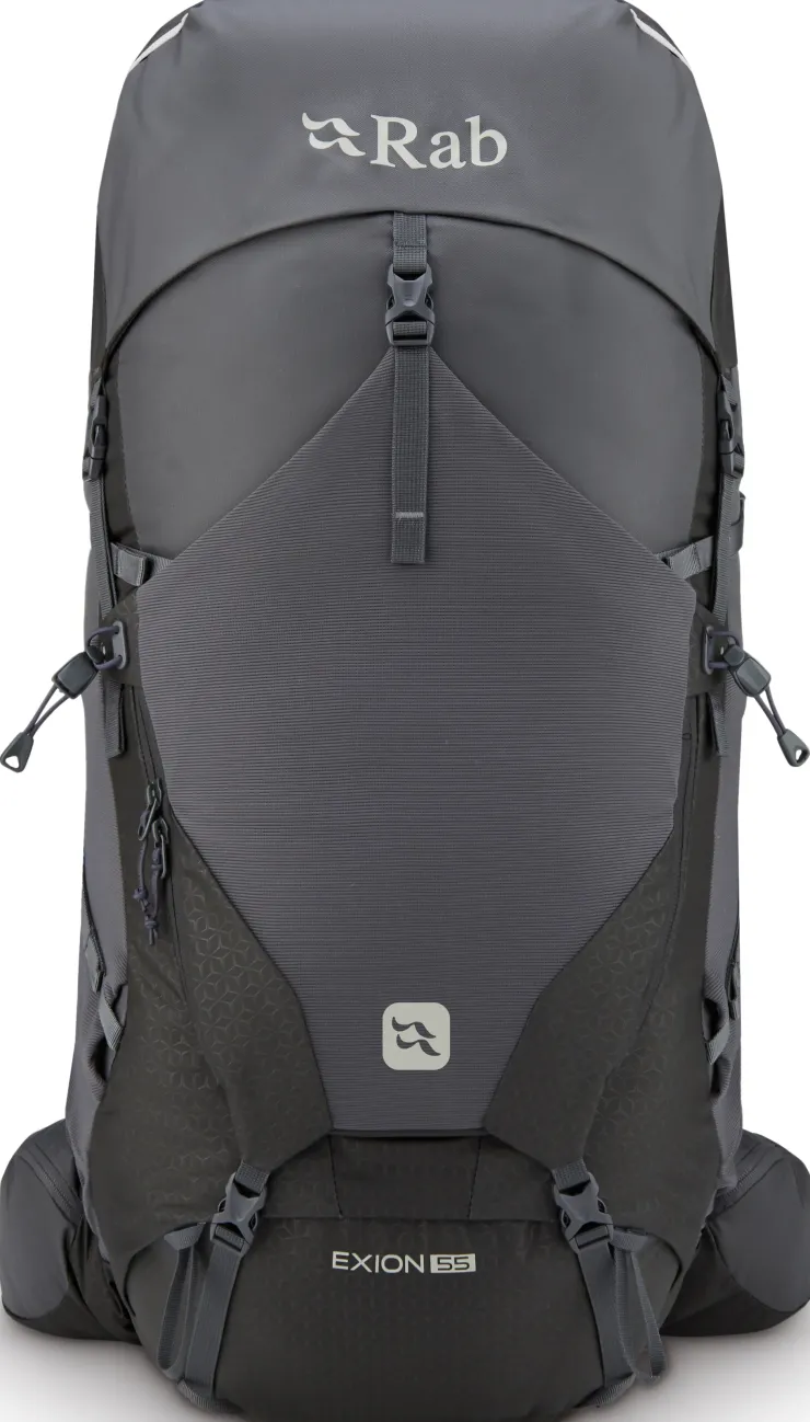 Backpacking Packs-Rab Exion 55 Rucksack - Anthracite-Graphene - M-L