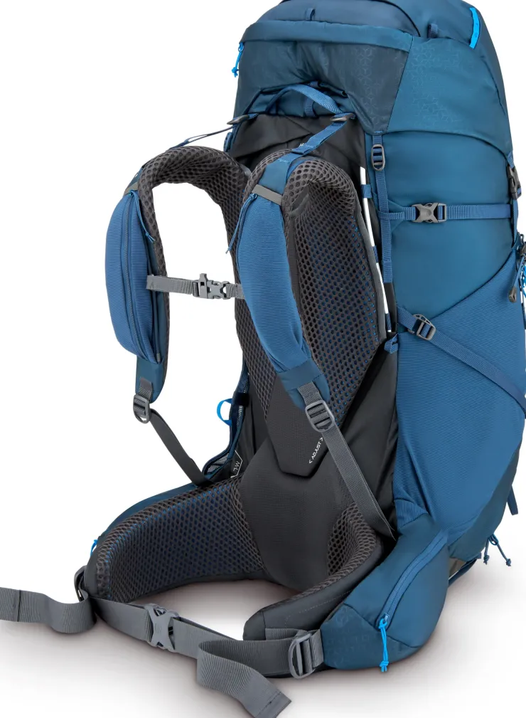 Backpacking Packs-Rab Exion 55 Rucksack - Tempest Blue - M-L