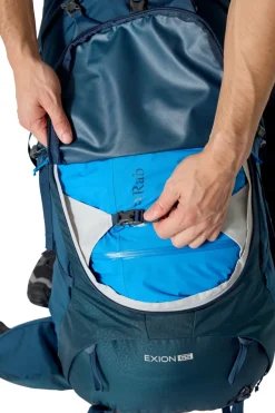 Backpacking Packs-Rab Exion 65 Rucksack - Tempest Blue - M-L