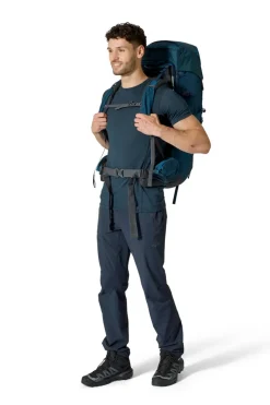 Backpacking Packs-Rab Exion 65 Rucksack - Tempest Blue - M-L