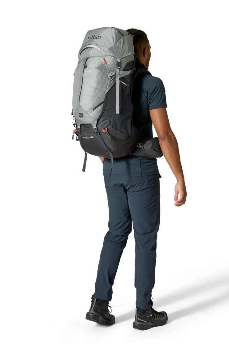 Backpacking Packs-Rab Hyperon 65 Rucksack - Dark Pewter-Anthracite M-L