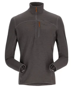 Fleece & Mid Layer-Rab Mens Ascendor Light Pull-On - Graphene