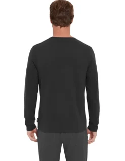 T-Shirts & Baselayers-Rab Mens Basecamp Logo Badge LS Tee - Beluga