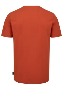 T-Shirts & Baselayers-Rab Mens Basecamp Logo Badge Tee - Red Clay