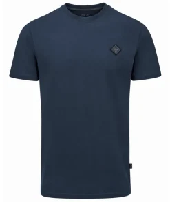 T-Shirts & Baselayers-Rab Mens Basecamp Logo Badge Tee - Tempest Blue