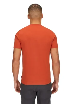 T-Shirts & Baselayers-Rab Mens Basecamp Logo Tee - Red Clay