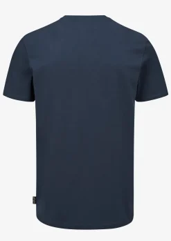 T-Shirts & Baselayers-Rab Mens Basecamp Logo Tee - Tempest Blue