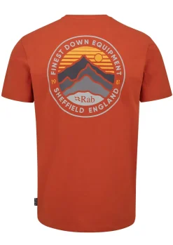 T-Shirts & Baselayers-Rab Mens Basecamp 3 Peak Tee - Red Clay