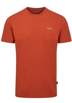 T-Shirts & Baselayers-Rab Mens Basecamp 3 Peak Tee - Red Clay