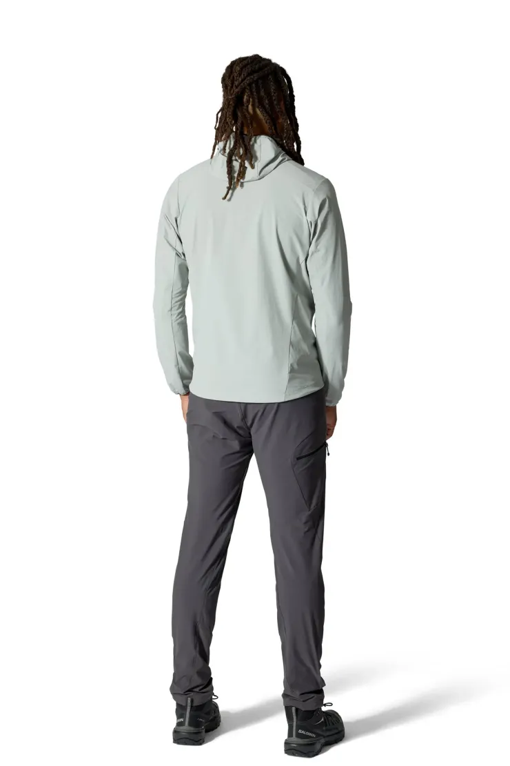 Softshell Jackets-Rab Mens Borealis Alpine Hoody - Light Zinc