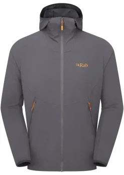 Softshell Jackets-Rab Mens Borealis Hoody - Graphene