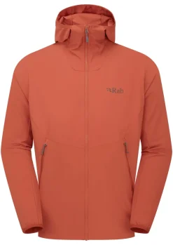 Softshell Jackets-Rab Mens Borealis Hoody - Tuscan Red