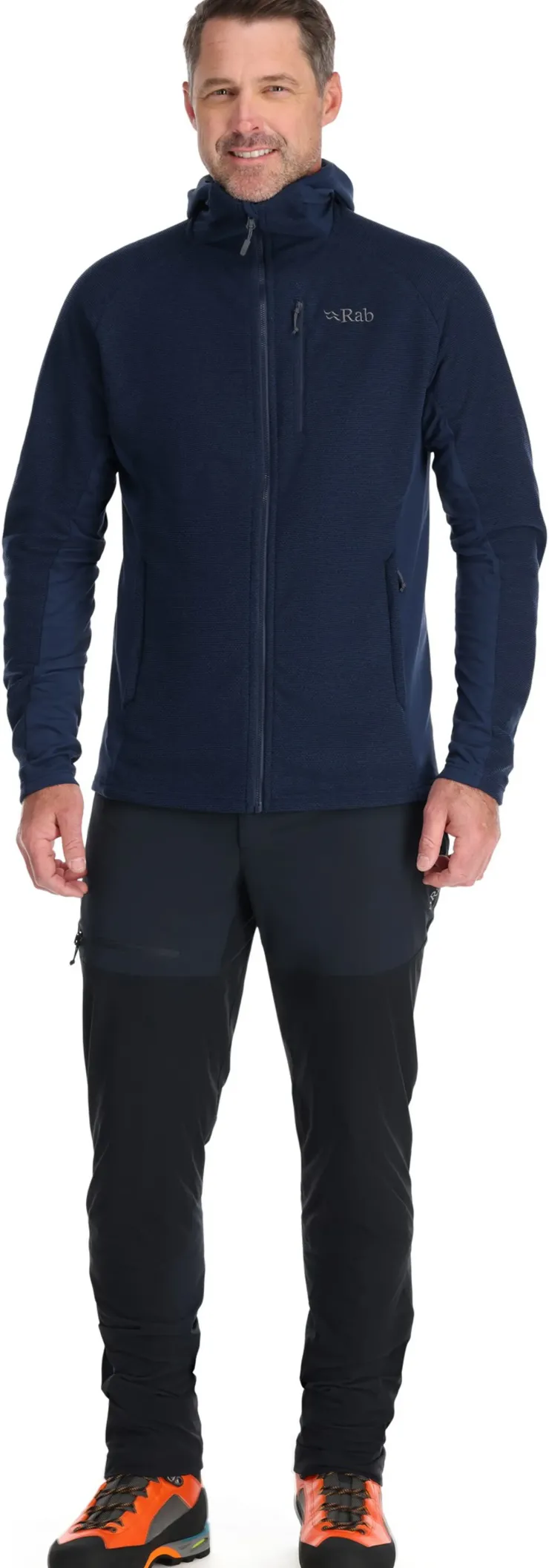 Fleece & Mid Layer-Rab Mens Capacitor Hoody - Deep Ink