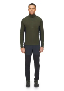 Fleece & Mid Layer-Rab Mens Capacitor Pull-On - Army