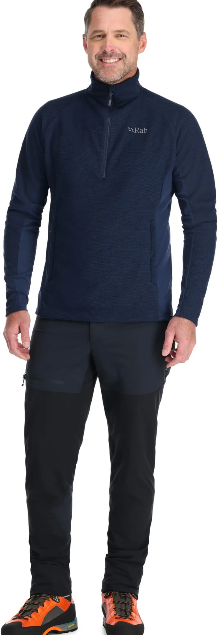 Fleece & Mid Layer-Rab Mens Capacitor Pull-On - Deep Ink