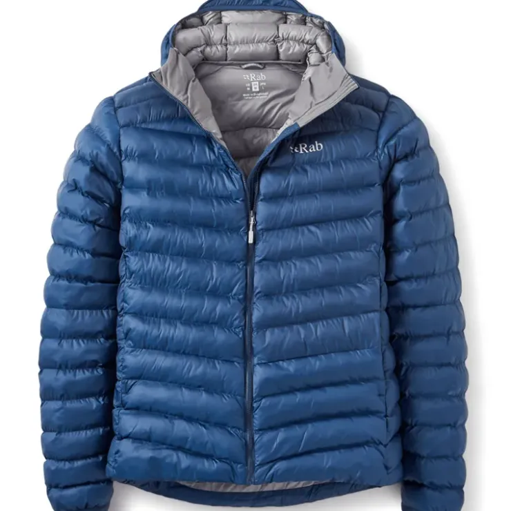 Insulated Jackets-Rab Mens Cirrus Alpine Jacket - Tempest Blue