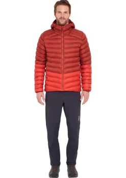 Insulated Jackets-Rab Mens Cirrus Alpine Jacket - Tuscan Red-Dark Horizon