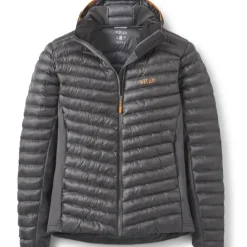 Insulated Jackets-Rab Mens Cirrus Flex Hoody - Graphene