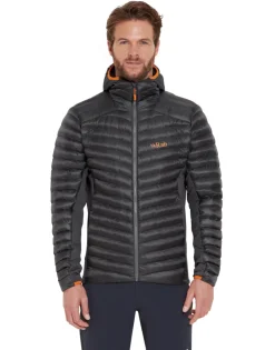 Insulated Jackets-Rab Mens Cirrus Flex Hoody - Graphene