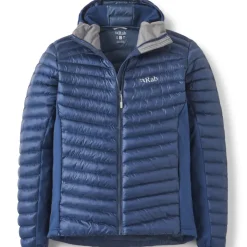 Insulated Jackets-Rab Mens Cirrus Flex Hoody - Tempest Blue