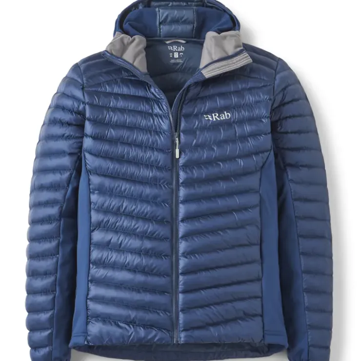 Insulated Jackets-Rab Mens Cirrus Flex Hoody - Tempest Blue